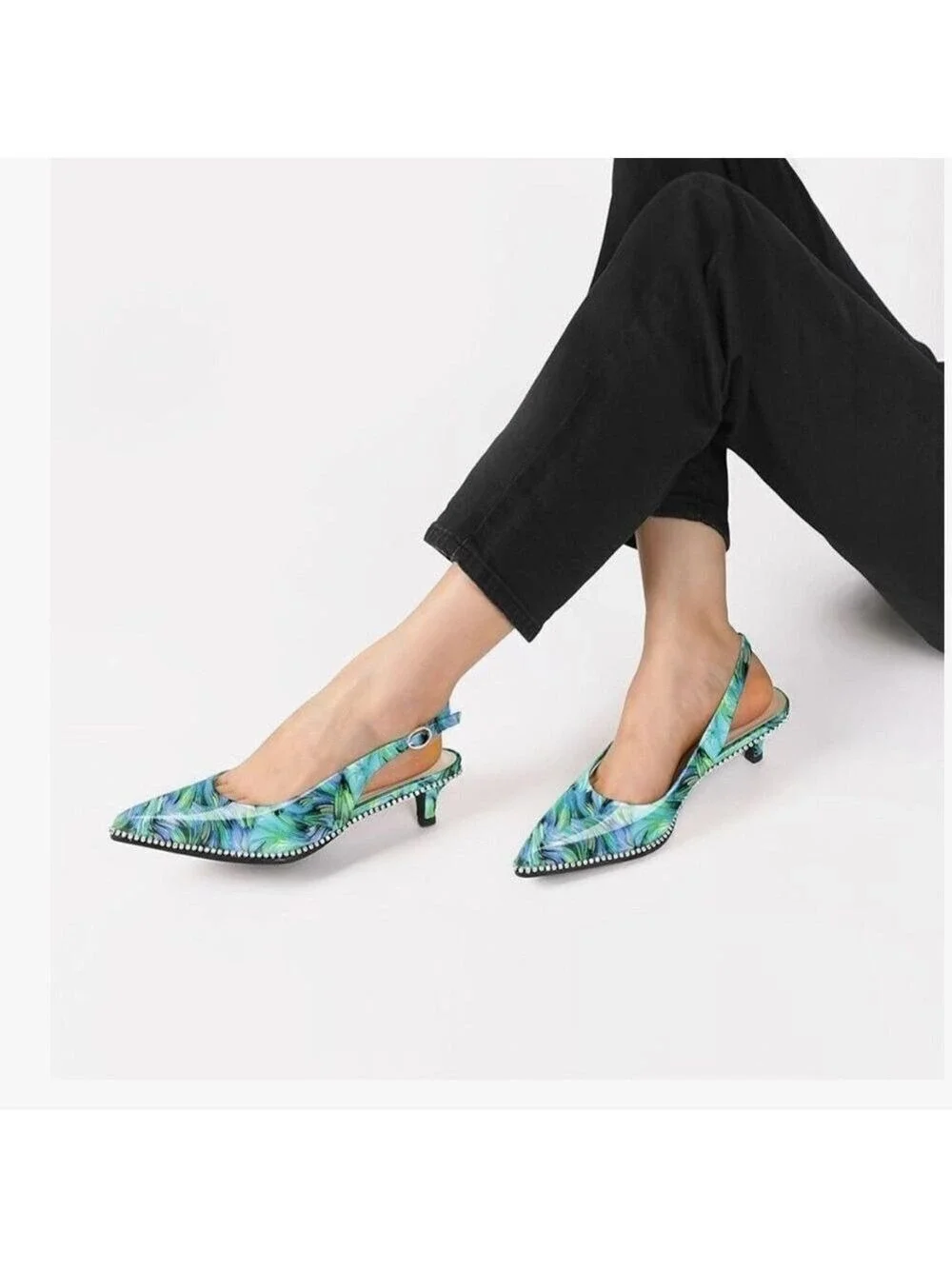 Women's Slingback Kitten Heel Size 7.5